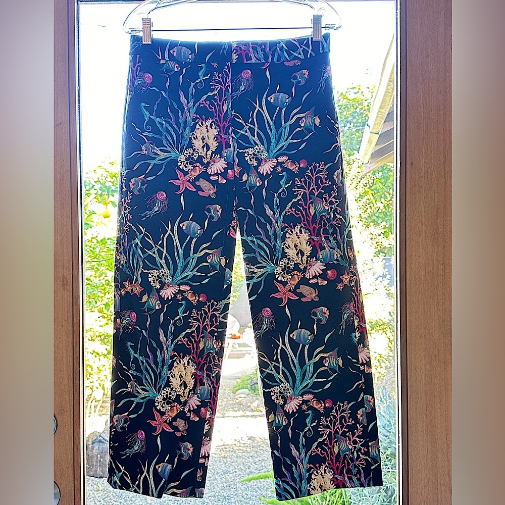 J Crew Collection Cropped Women’s Print Cropped Pant